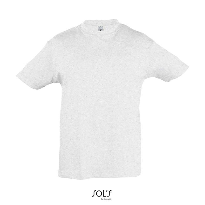 T-shirt enfant promotionnel en coton 150g - REGENT Blanc Chiné